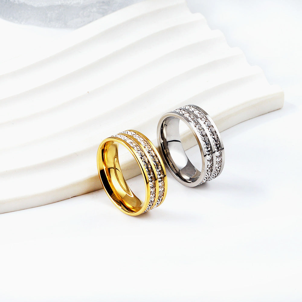 18K Gold Plated Premium Stainless Steel Finger Ring
