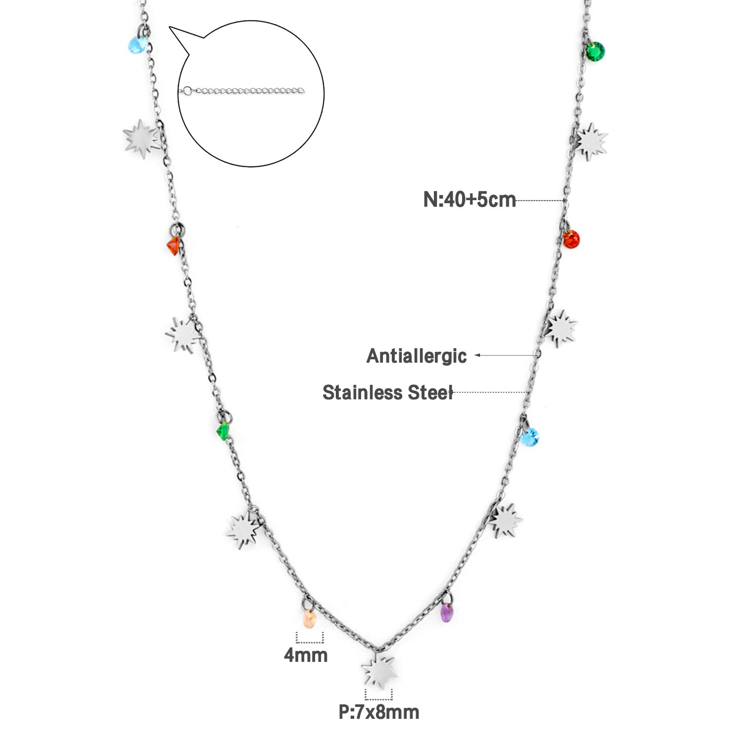 Celestial Shine Charm Necklace