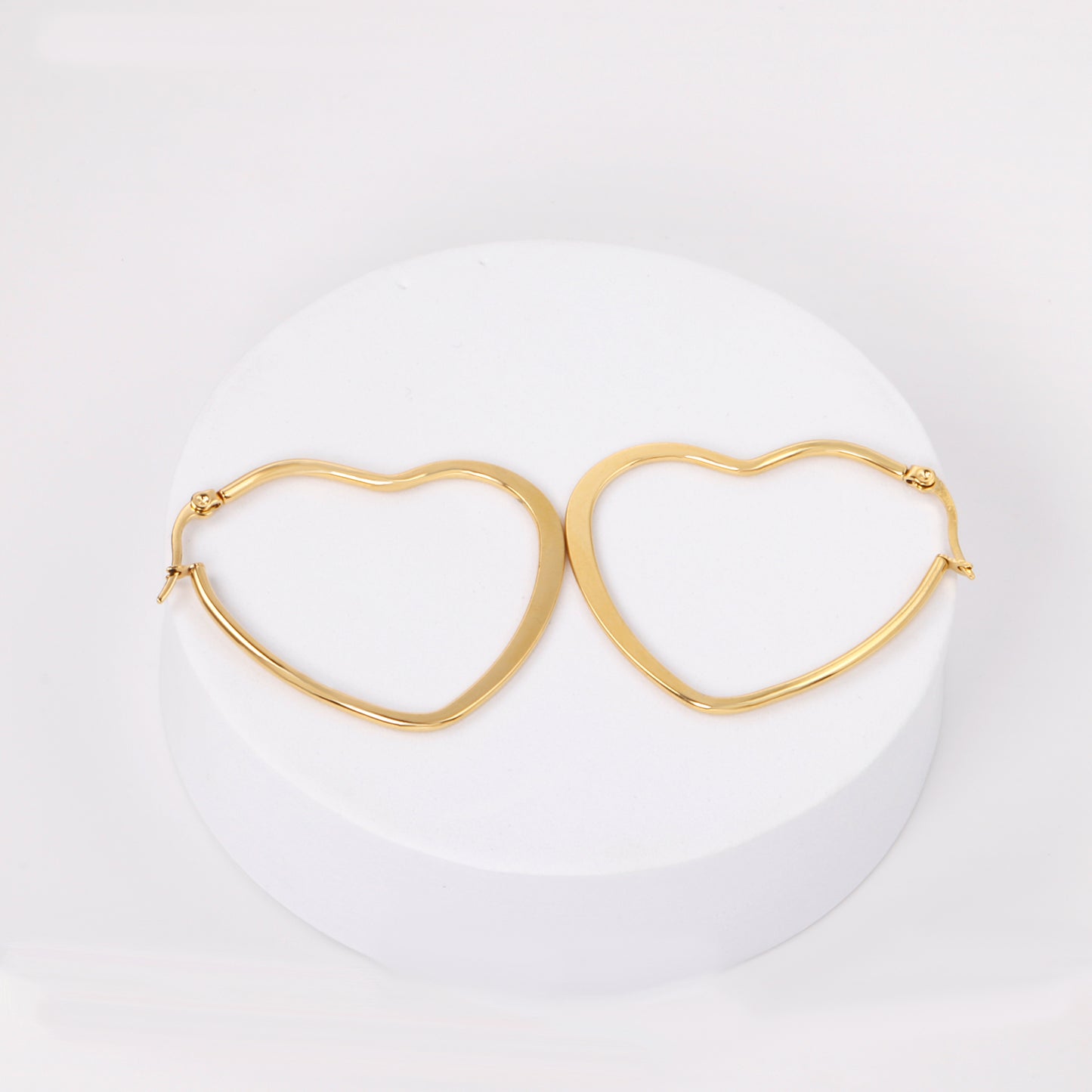 Hoop Stainless Steel Earrings 18K Gold Plated
