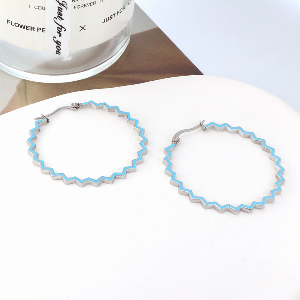Colored Hoop Earrings