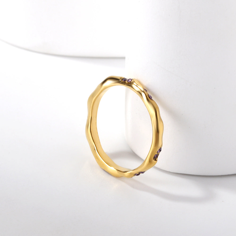 18K Gold Plated Premium Stainless Steel Finger Ring