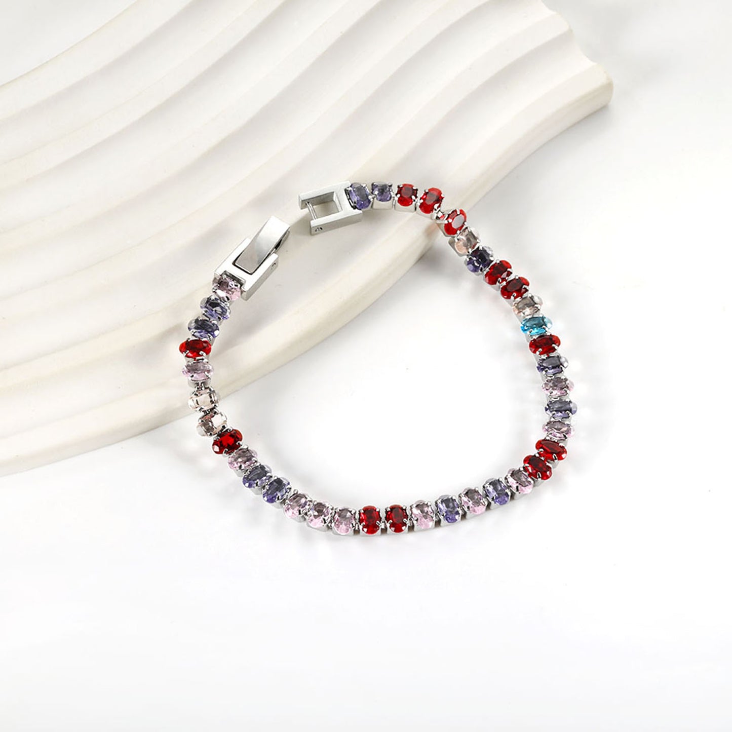 Gemstone Burst Crystals Bracelet