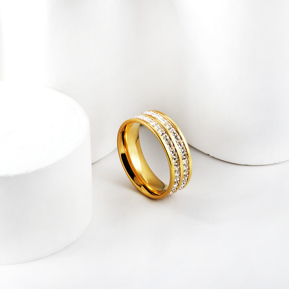 18K Gold Plated Premium Stainless Steel Finger Ring