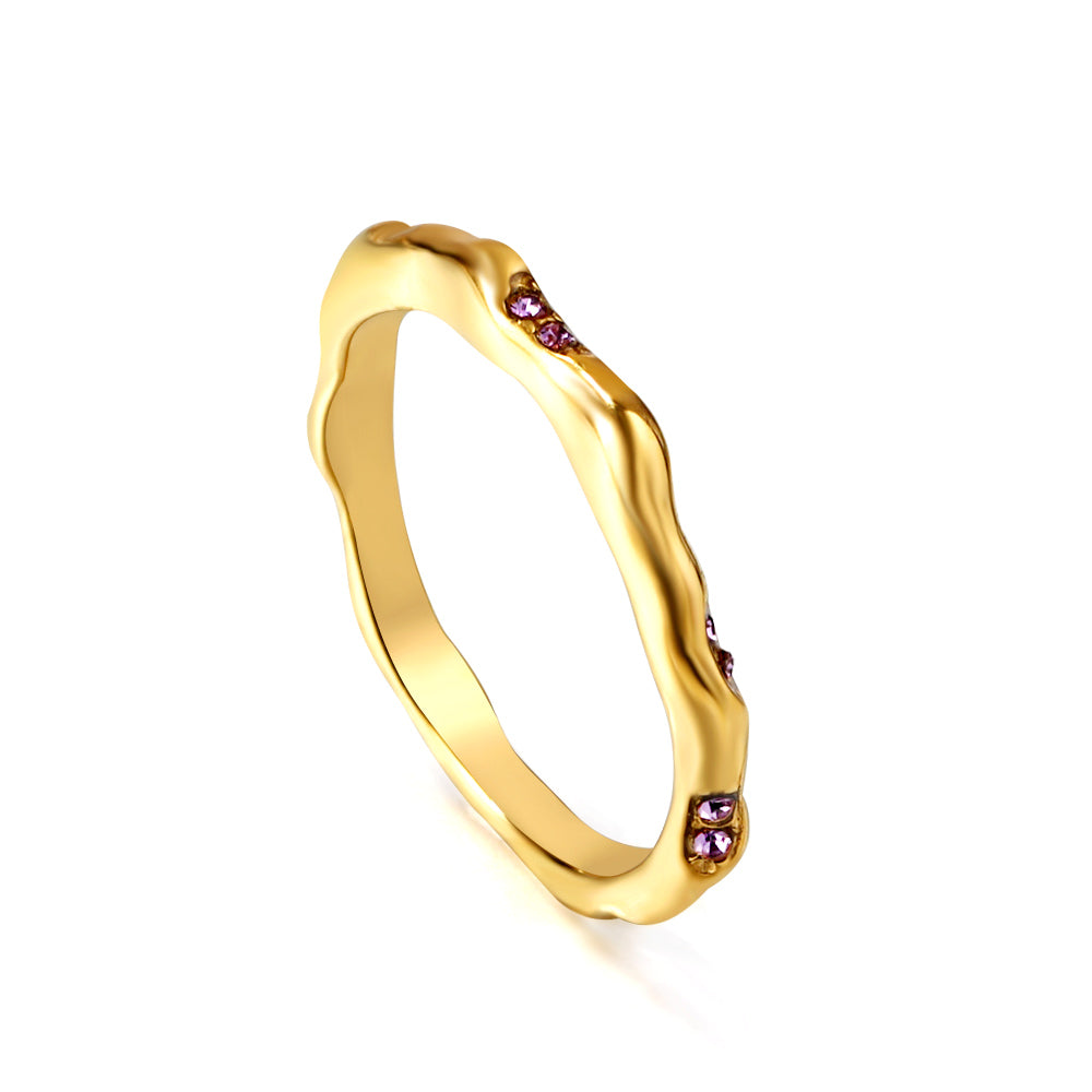 18K Gold Plated Premium Stainless Steel Finger Ring