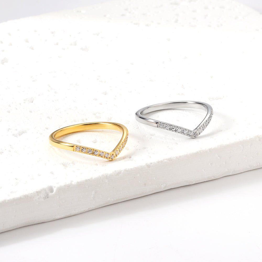 18K Gold Plated Premium Stainless Steel Finger Ring