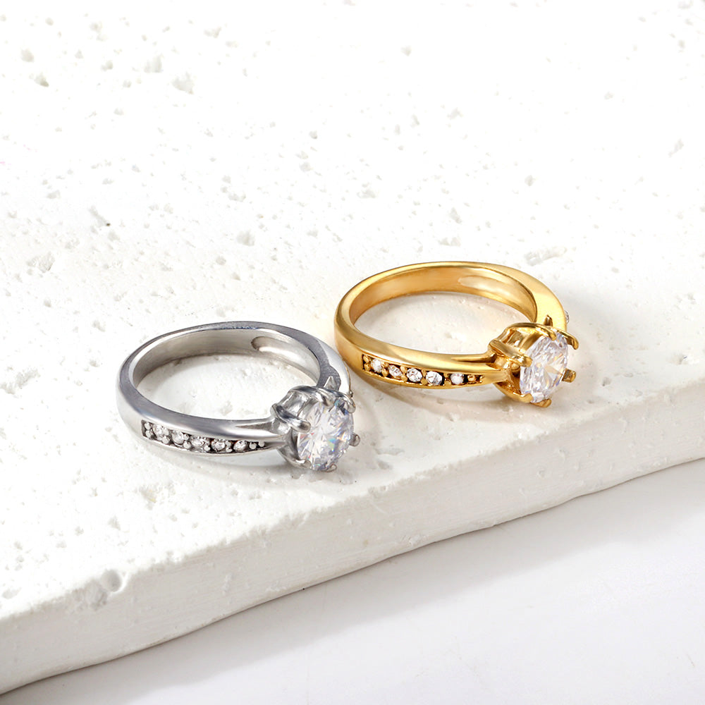 18K Gold Plated Premium Stainless Steel Finger Ring