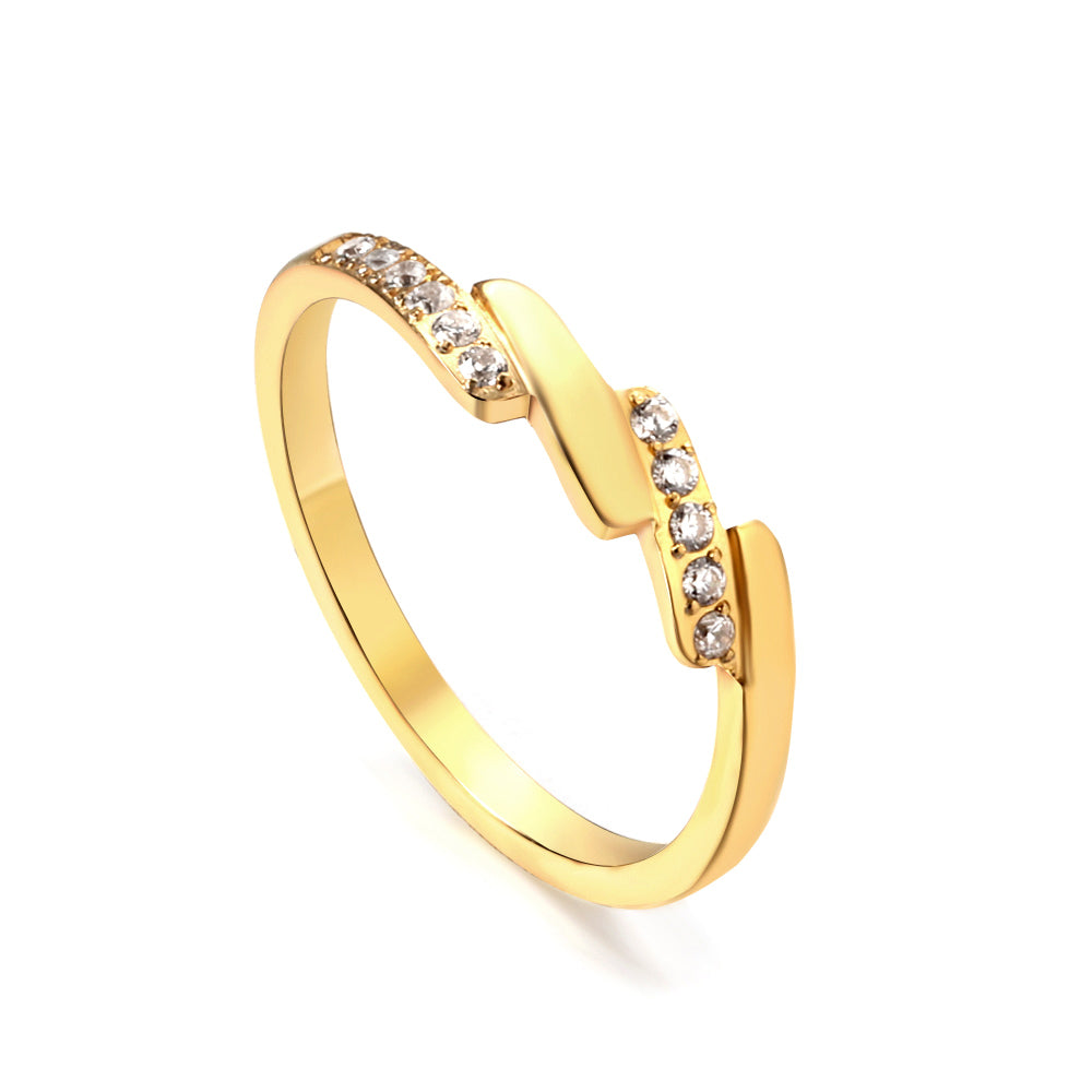 18K Gold Plated Premium Stainless Steel Finger Ring