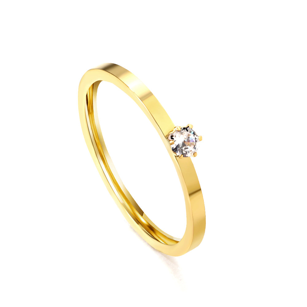 18K Gold Plated Premium Stainless Steel Finger Ring