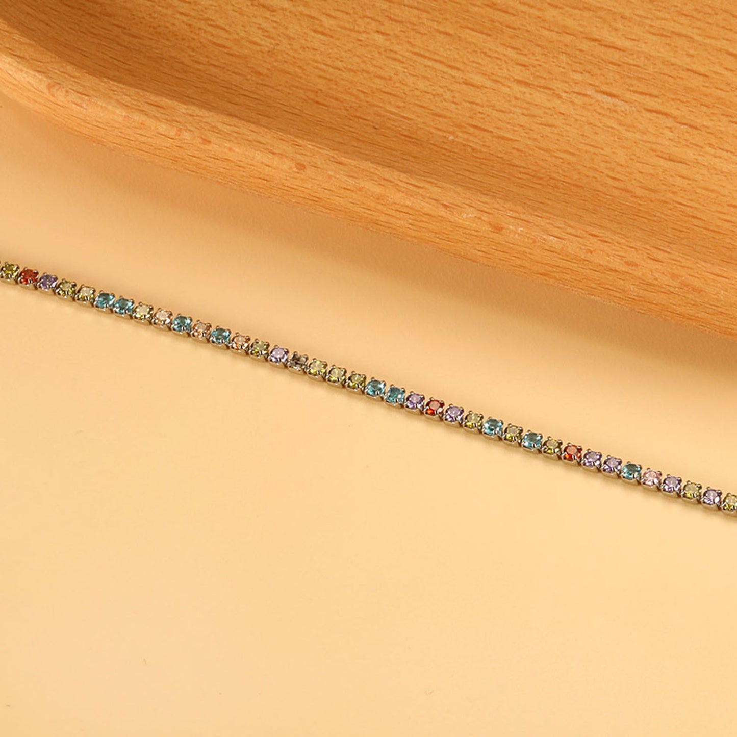Crystal Rainbow Band Bracelet