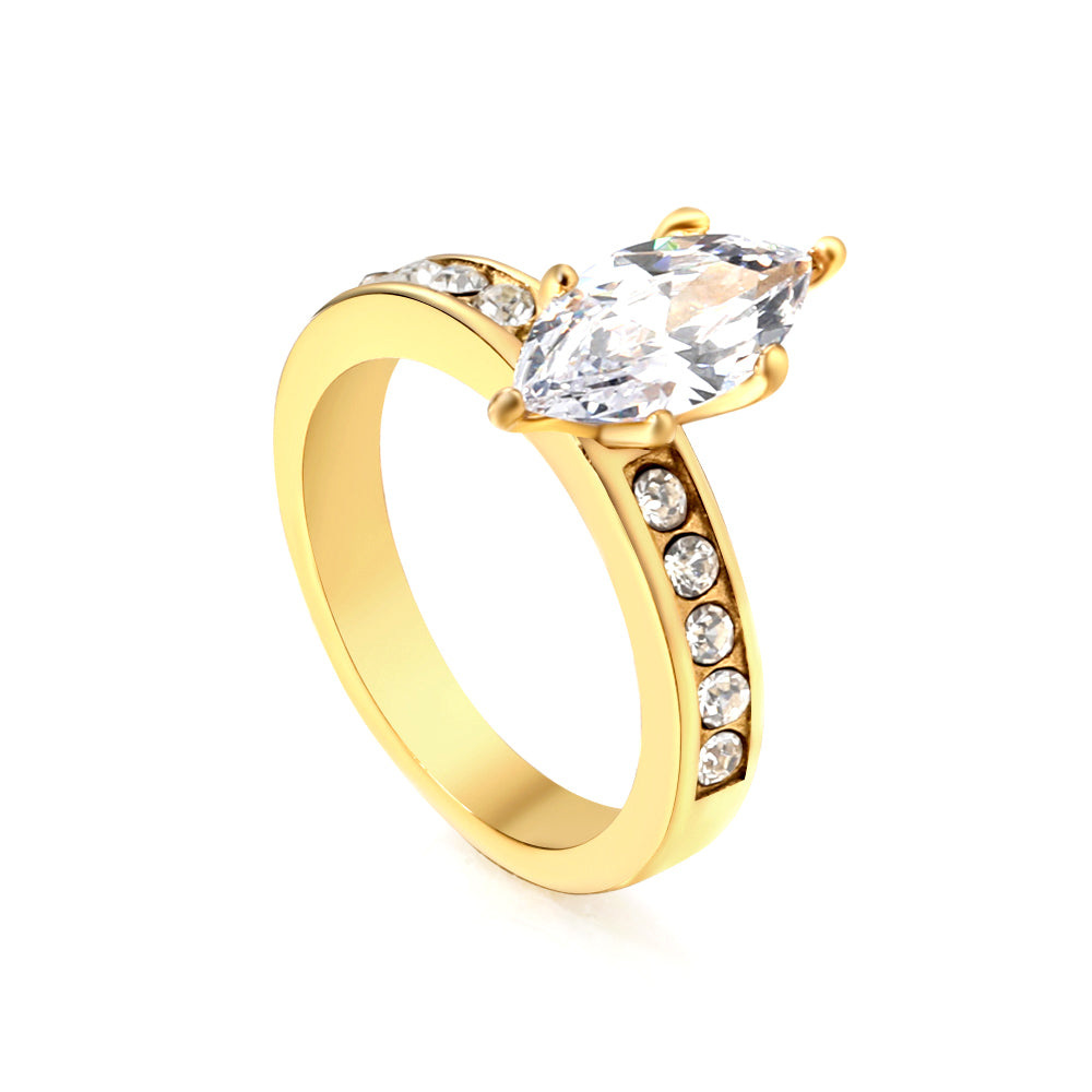 18K Gold Plated Premium Stainless Steel Finger Ring
