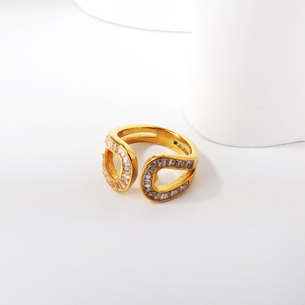 18K Gold Plated Premium Stainless Steel Finger Ring