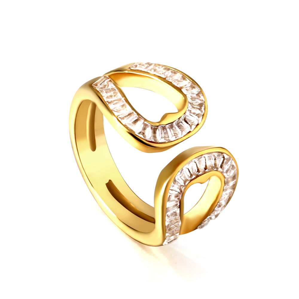 18K Gold Plated Premium Stainless Steel Finger Ring