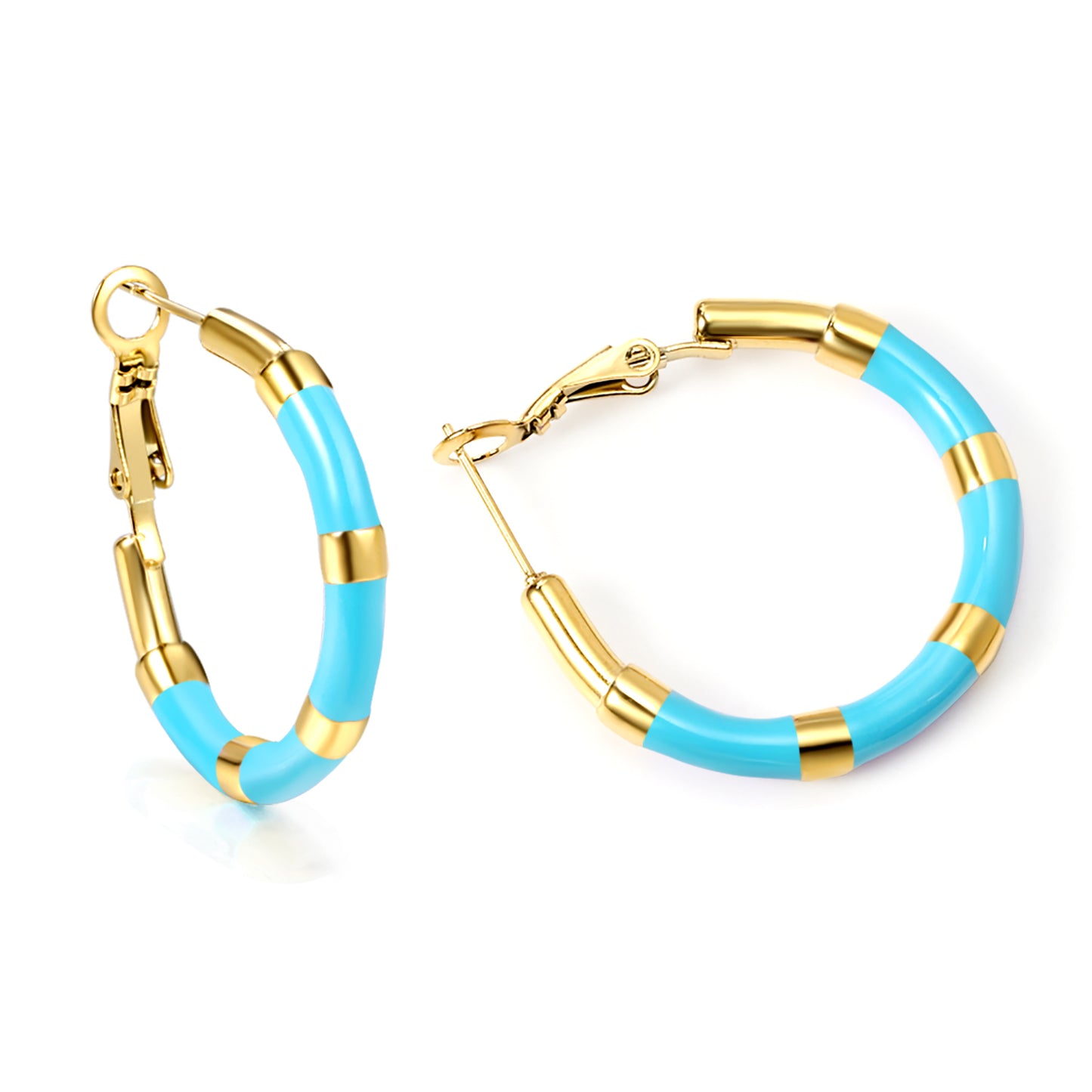 Hoop Stainless Steel Earrings 18K Gold Plated