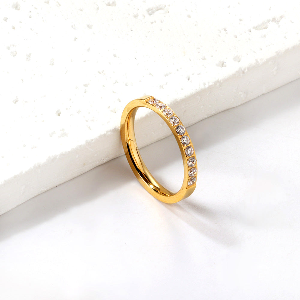 18K Gold Plated Premium Stainless Steel Finger Ring