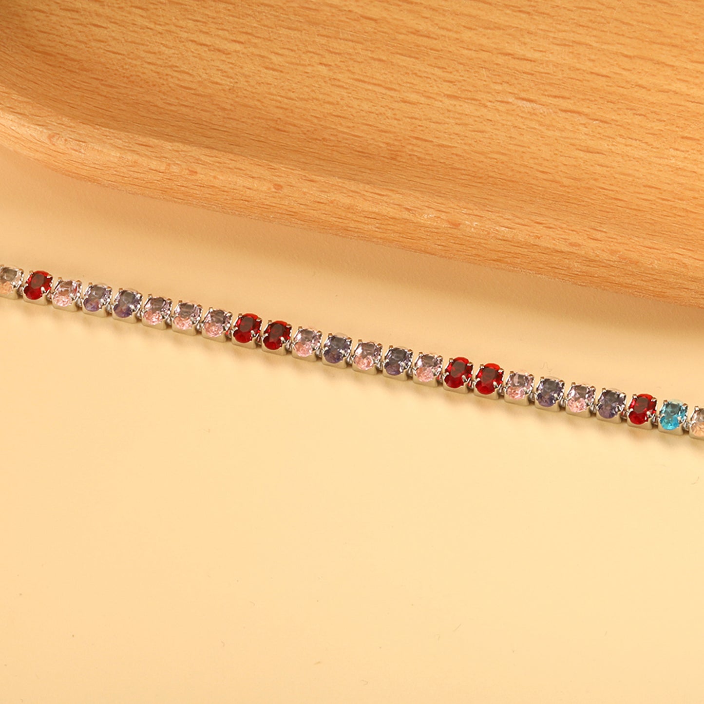 Gemstone Burst Crystals Bracelet