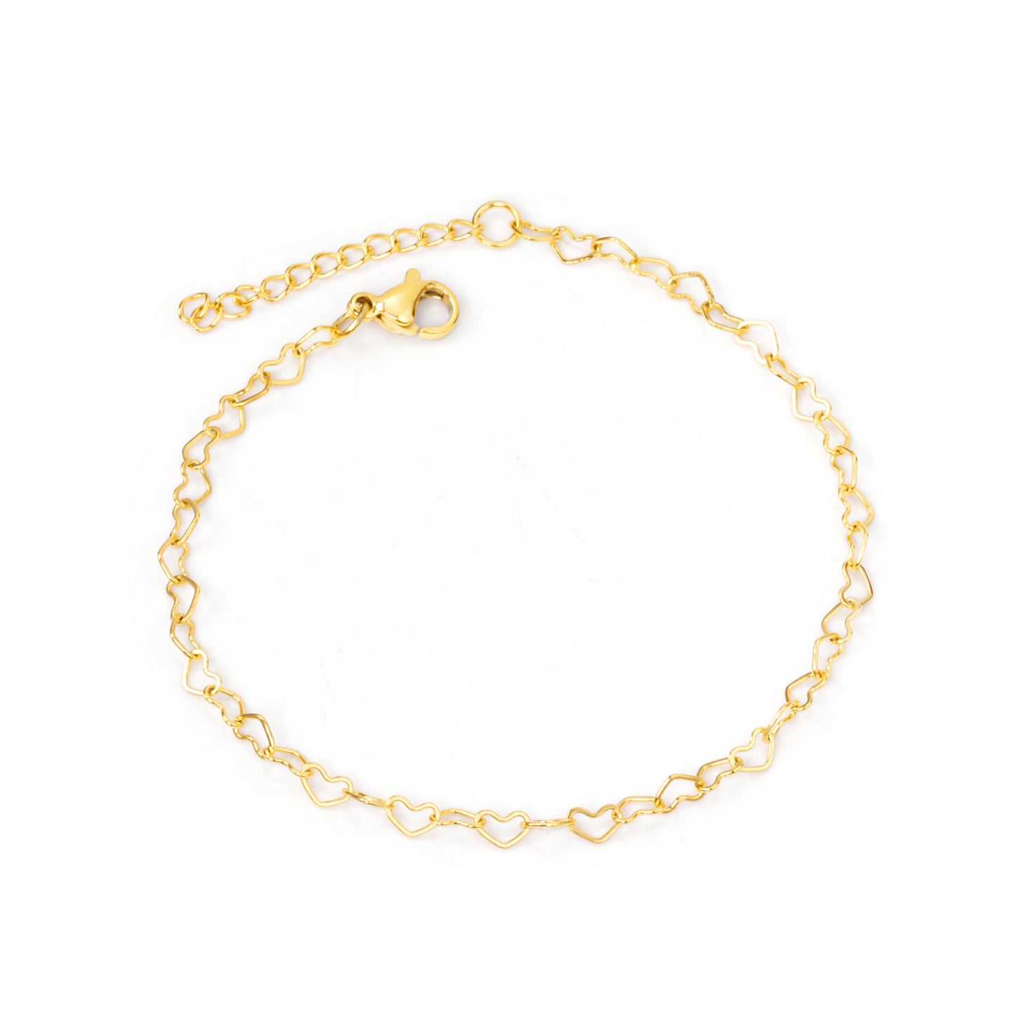 Hearts Linked Bracelet