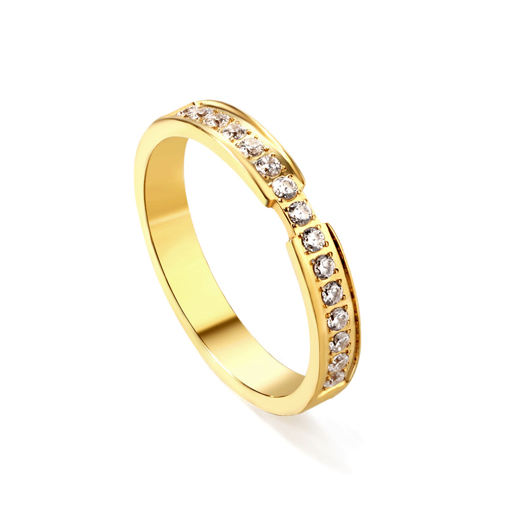18K Gold Plated Premium Stainless Steel Finger Ring