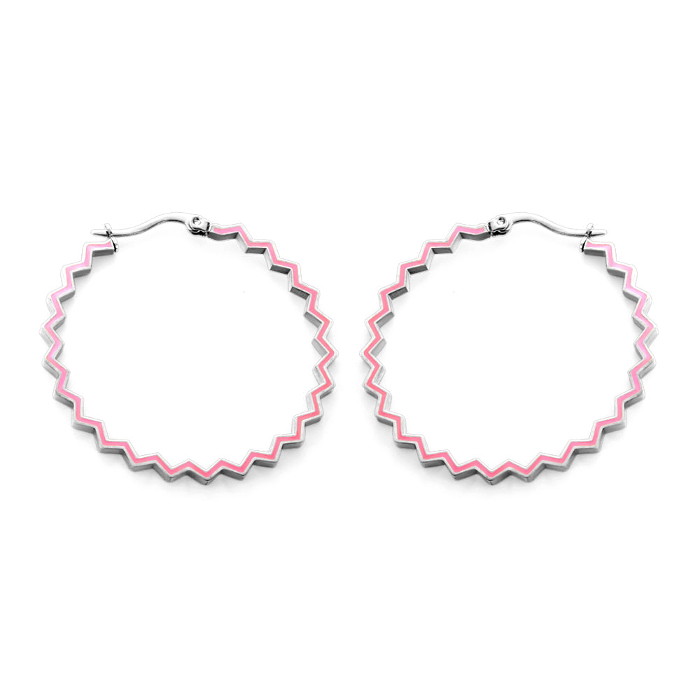 Colored Hoop Earrings