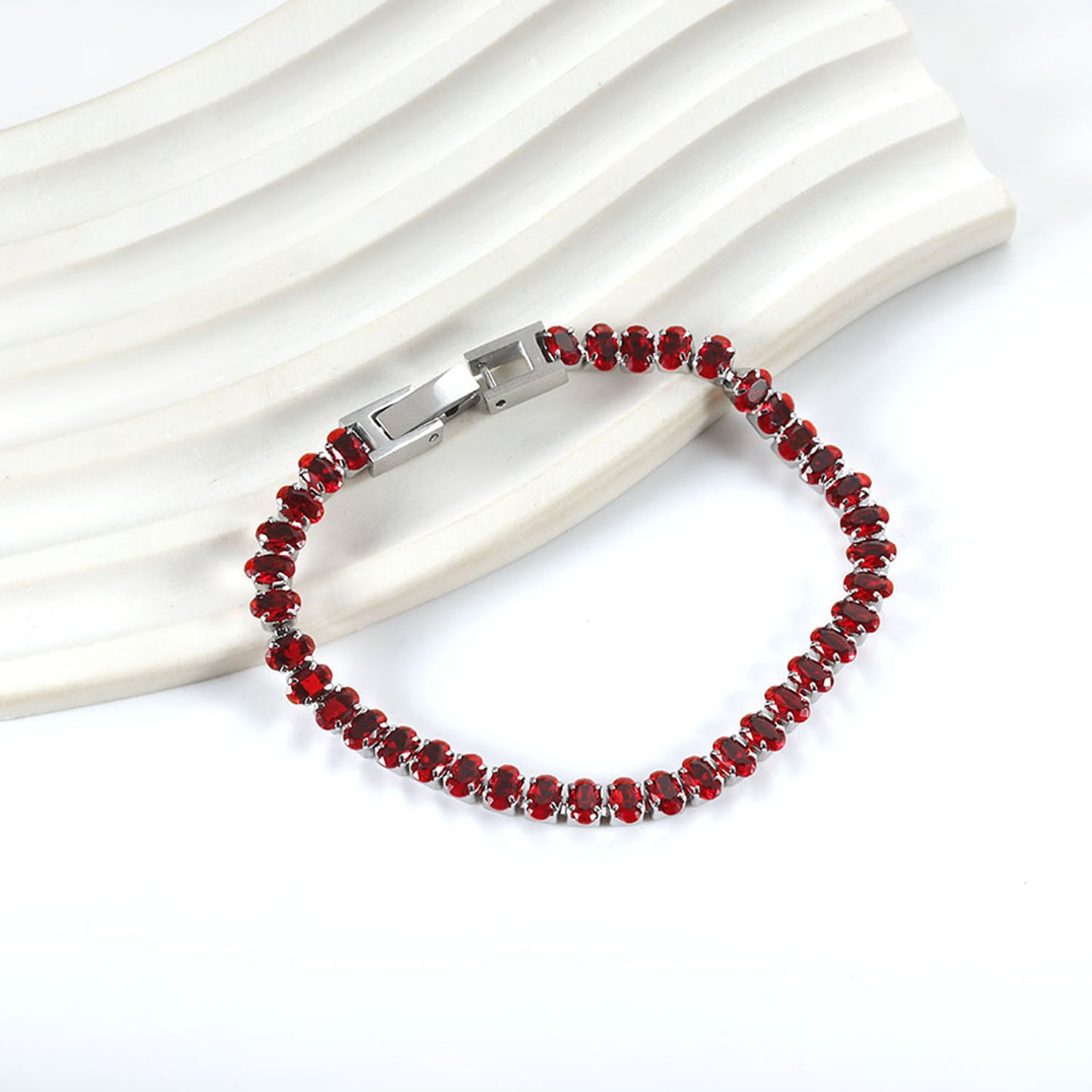 Ruby Spark Tennis Bracelet