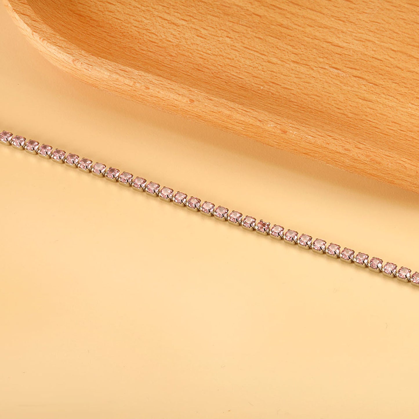 Pink Ice Tennis Bracelet