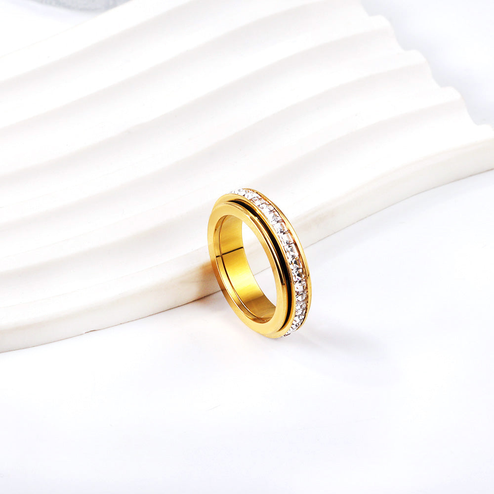 18K Gold Plated Premium Stainless Steel Finger Ring