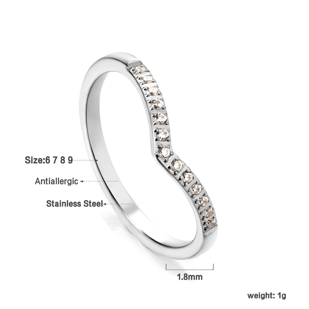 18K Gold Plated Premium Stainless Steel Finger Ring