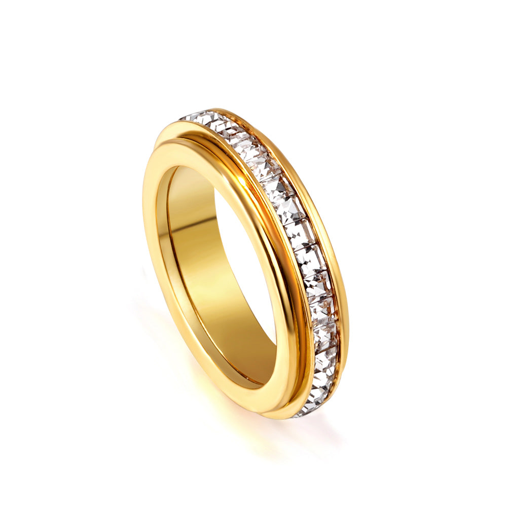 18K Gold Plated Premium Stainless Steel Finger Ring
