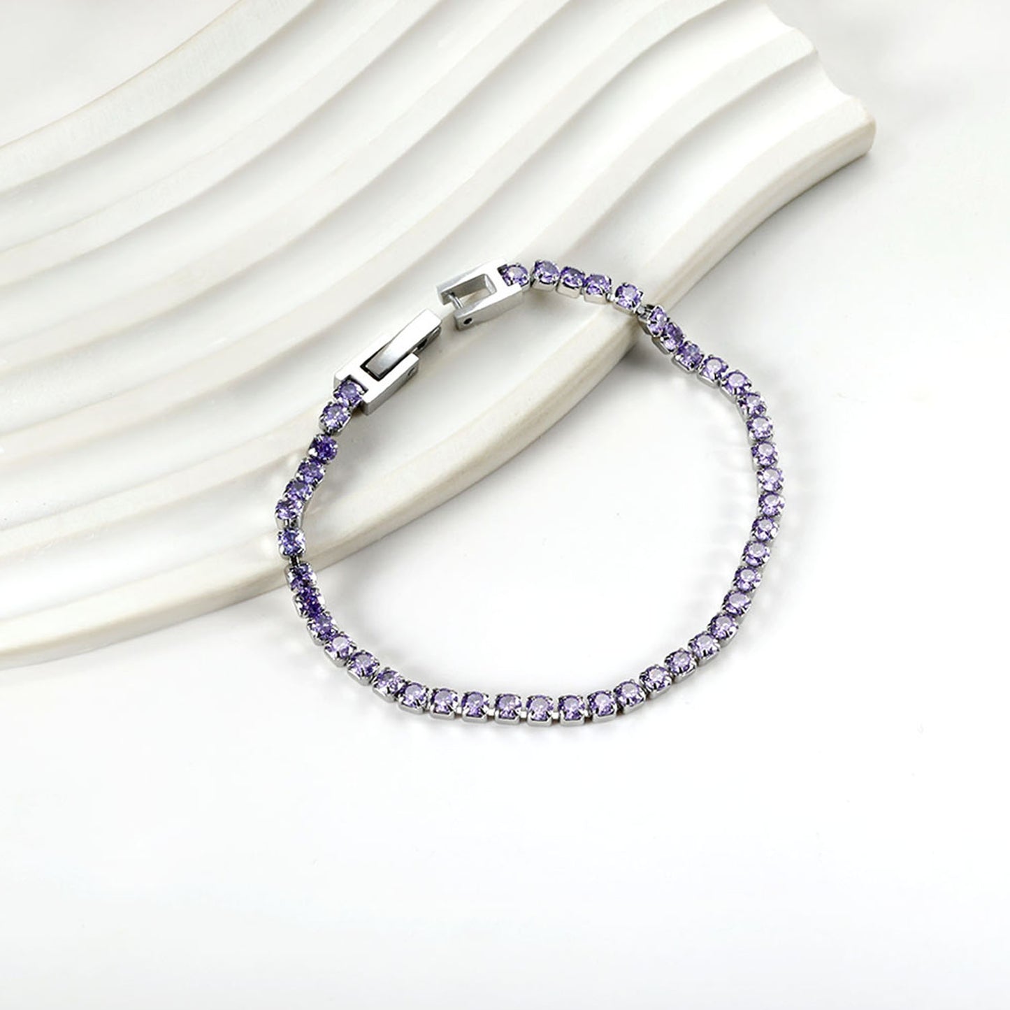 Plum Perfect Tennis Bracelet
