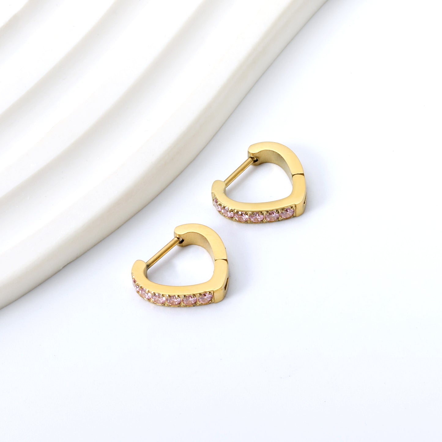 Hoop Stainless Steel Earrings 18K Gold Plated