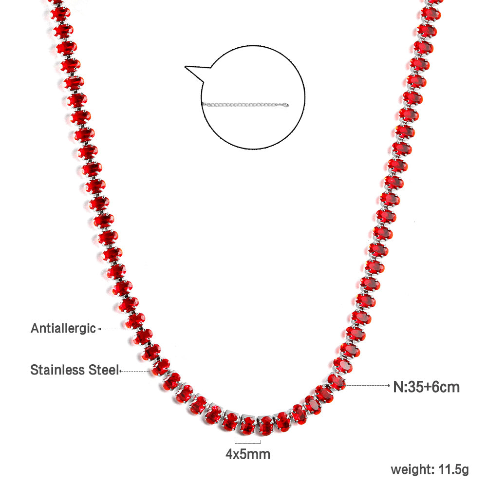Ruby Rush Cascade Necklace