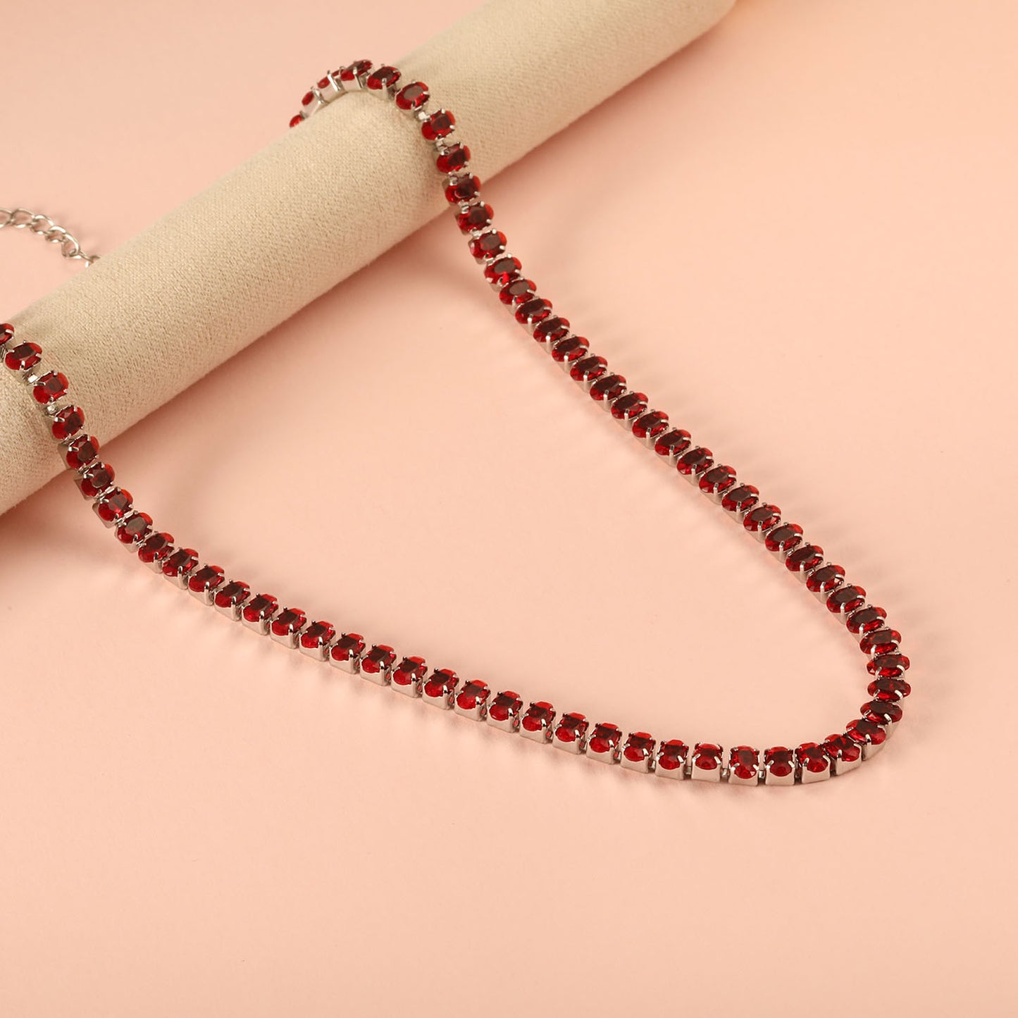 Ruby Rush Cascade Necklace