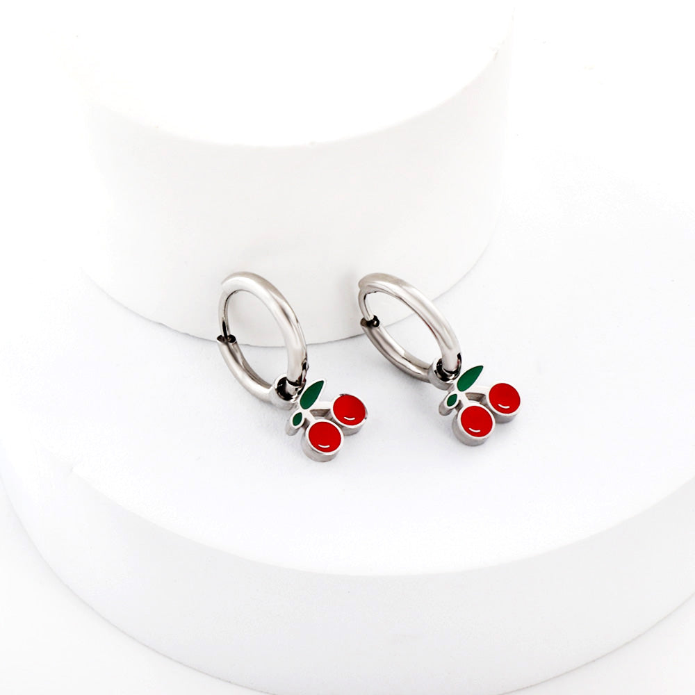 Cherry Charm Earrings