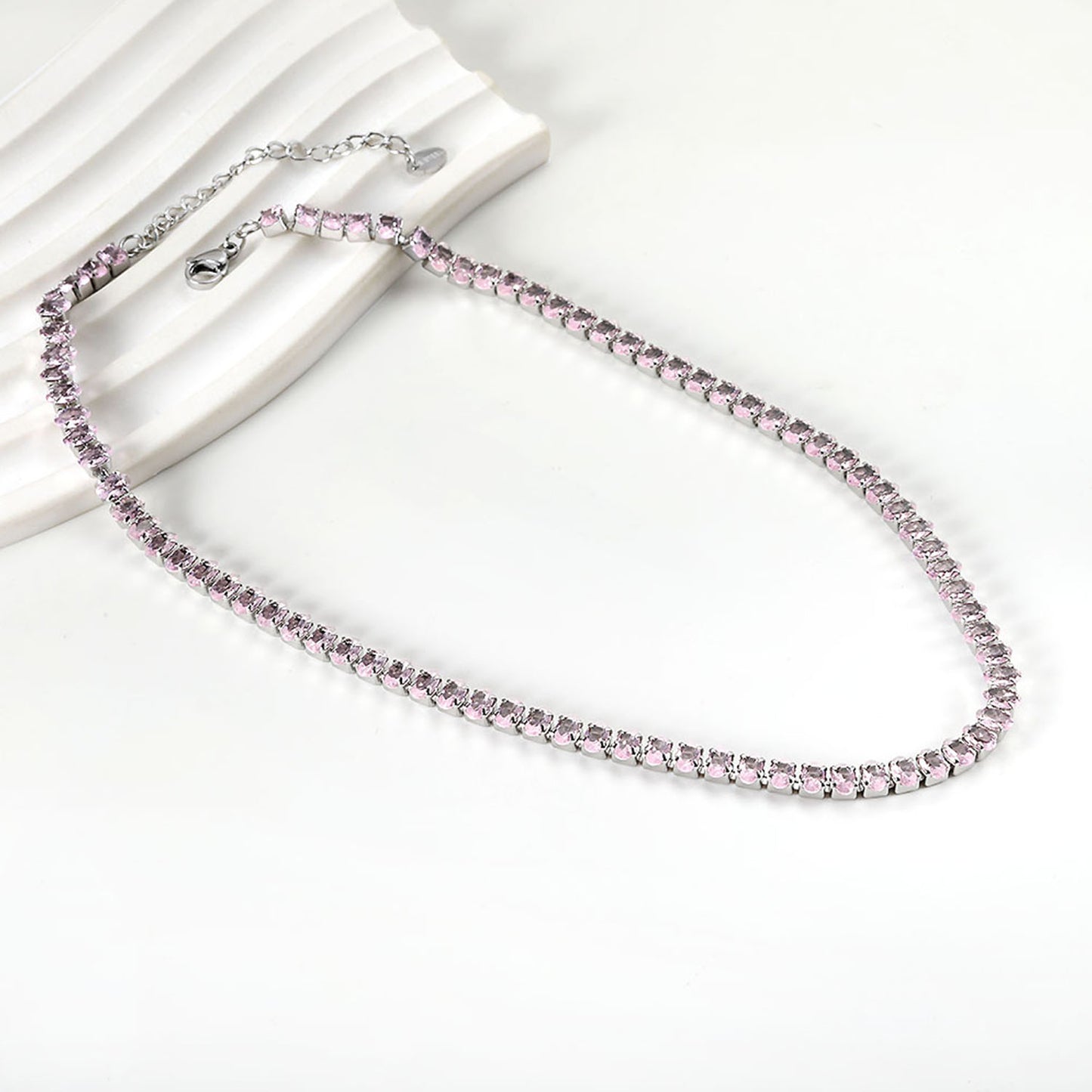 Pink Perfection Cascade Necklace