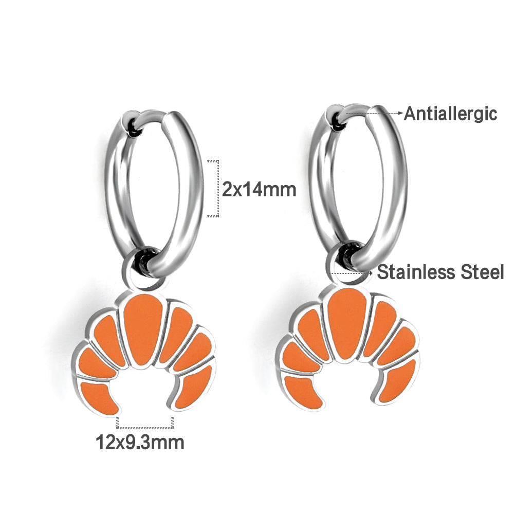 Croissant Charm Earrings