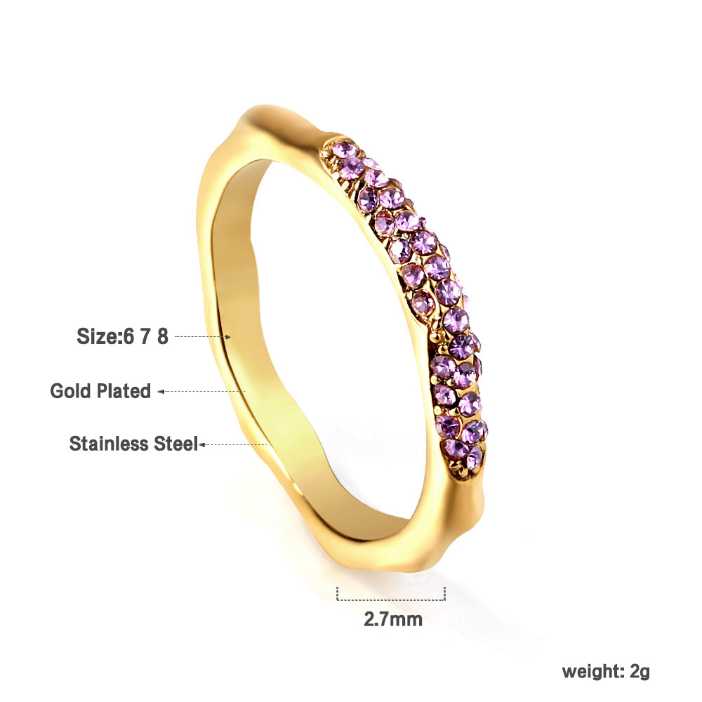 18K Gold Plated Premium Stainless Steel Finger Ring