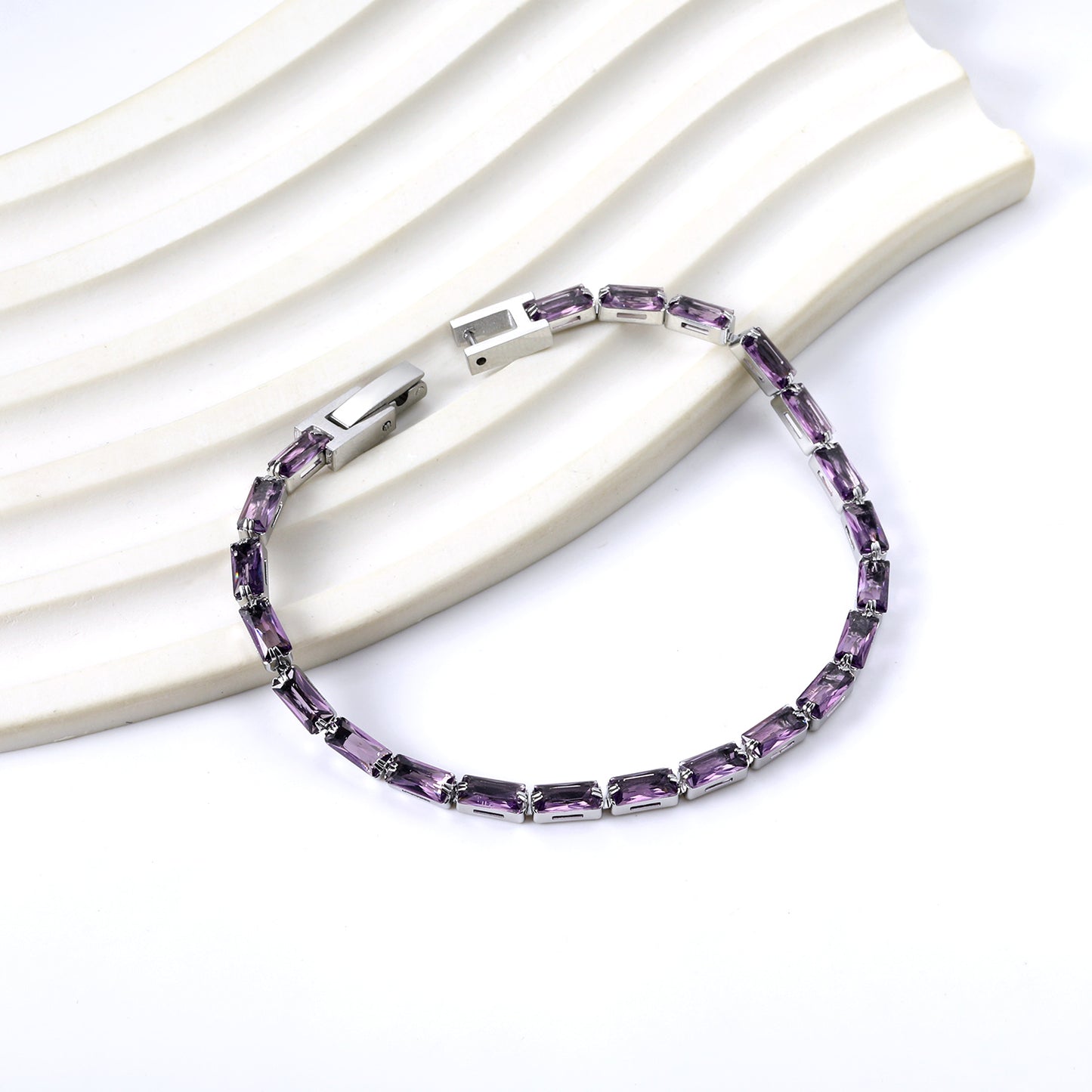 Violet Majesty Tennis Bracelet
