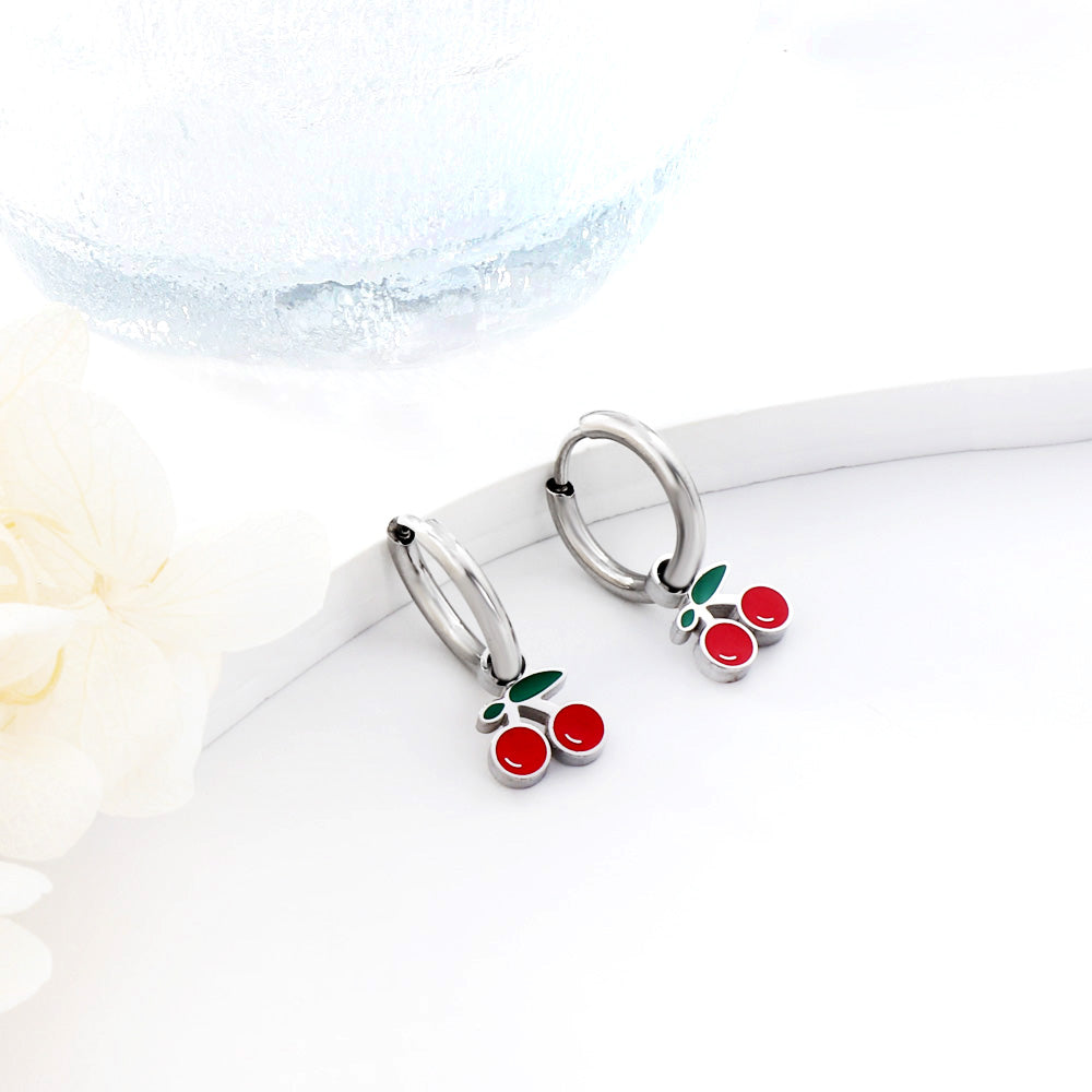 Cherry Charm Earrings