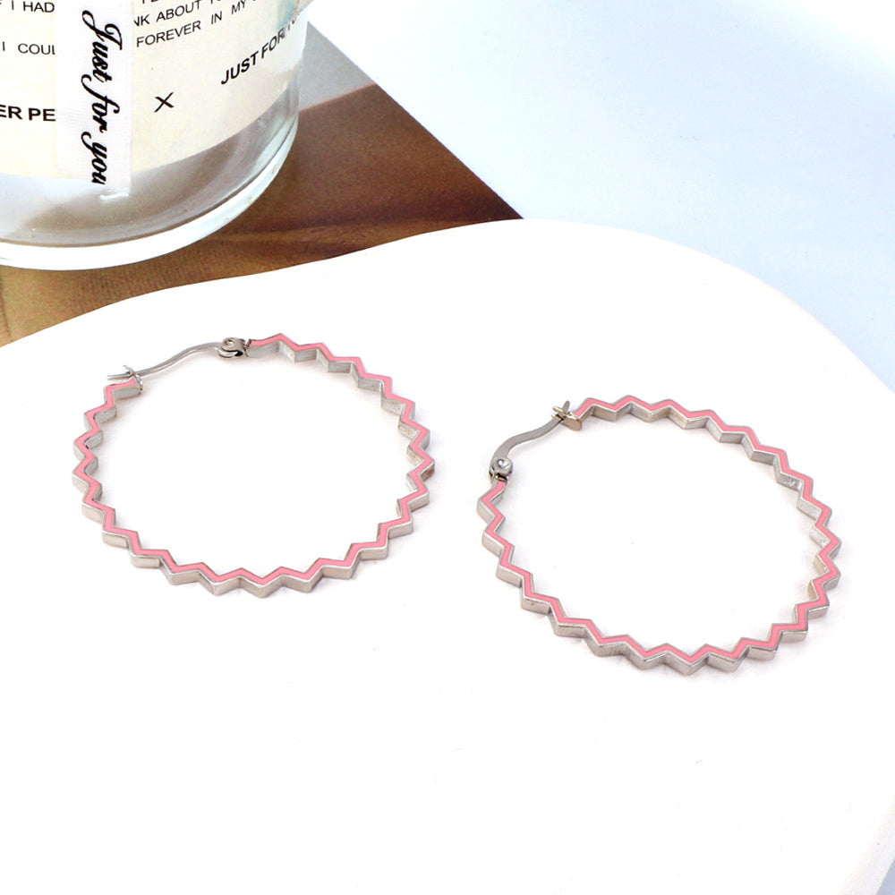Colored Hoop Earrings