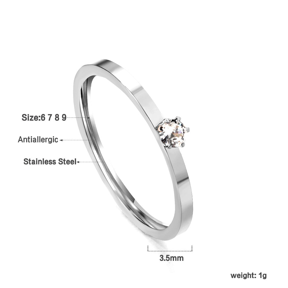 18K Gold Plated Premium Stainless Steel Finger Ring