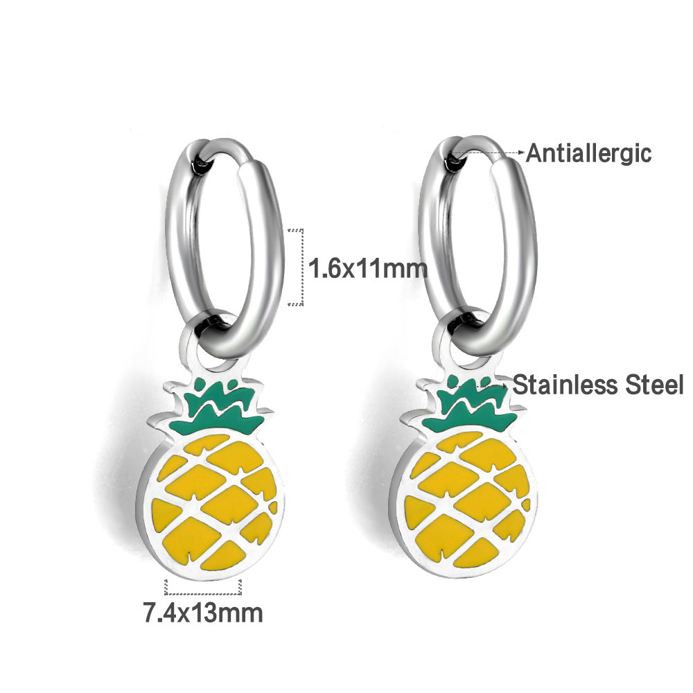 Pineapple Charm Earrings