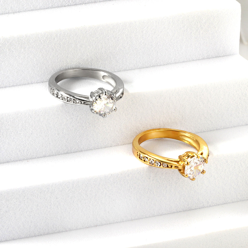18K Gold Plated Premium Stainless Steel Finger Ring