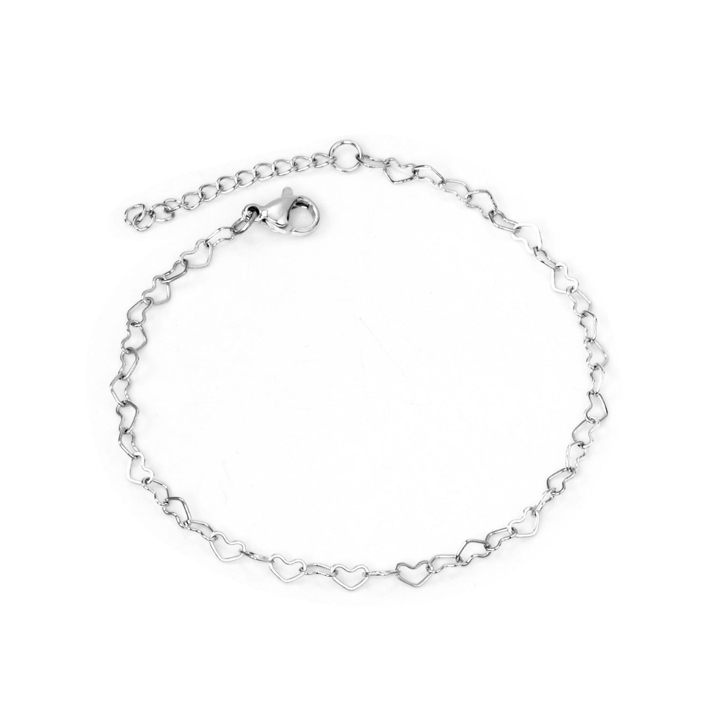 Hearts Linked Bracelet