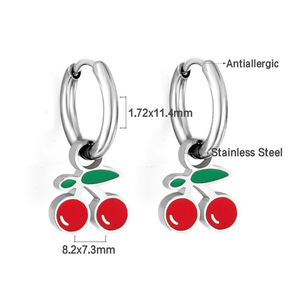 Cherry Charm Earrings