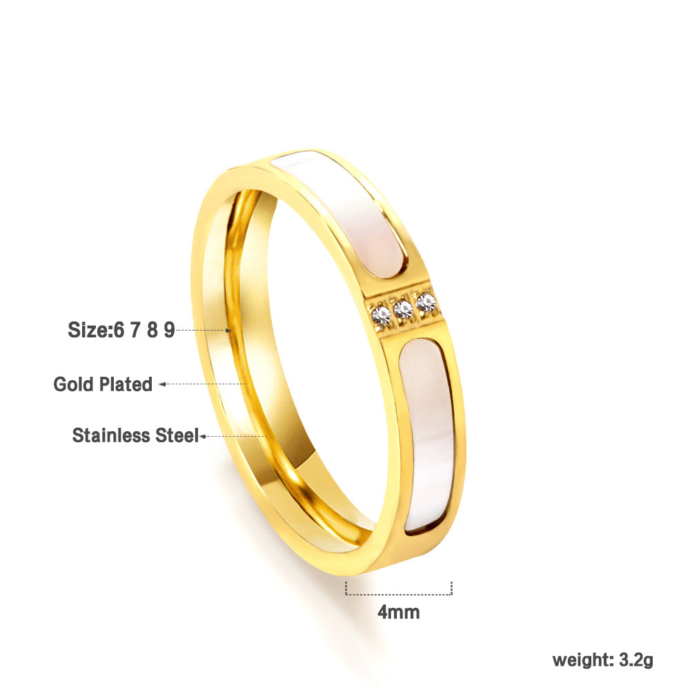 18K Gold Plated Premium Stainless Steel Finger Ring