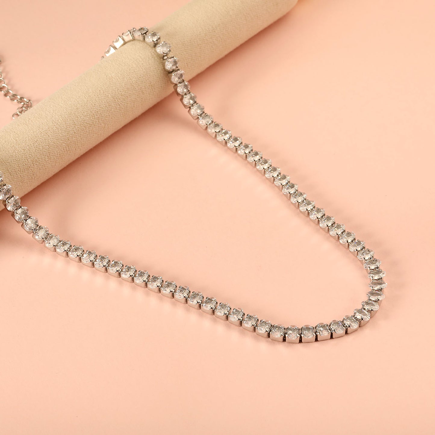 Icy Radiance Cascade Necklace