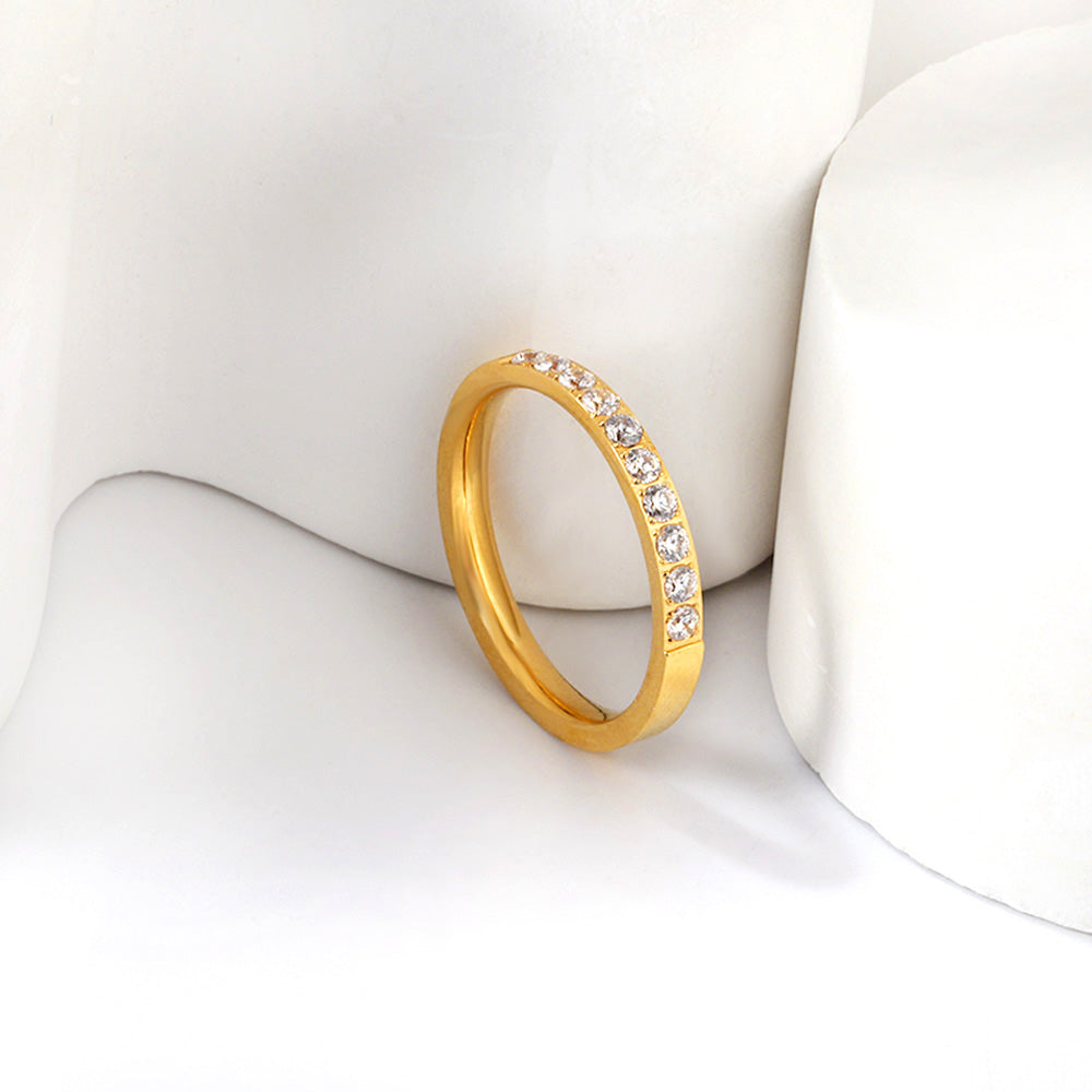 18K Gold Plated Premium Stainless Steel Finger Ring