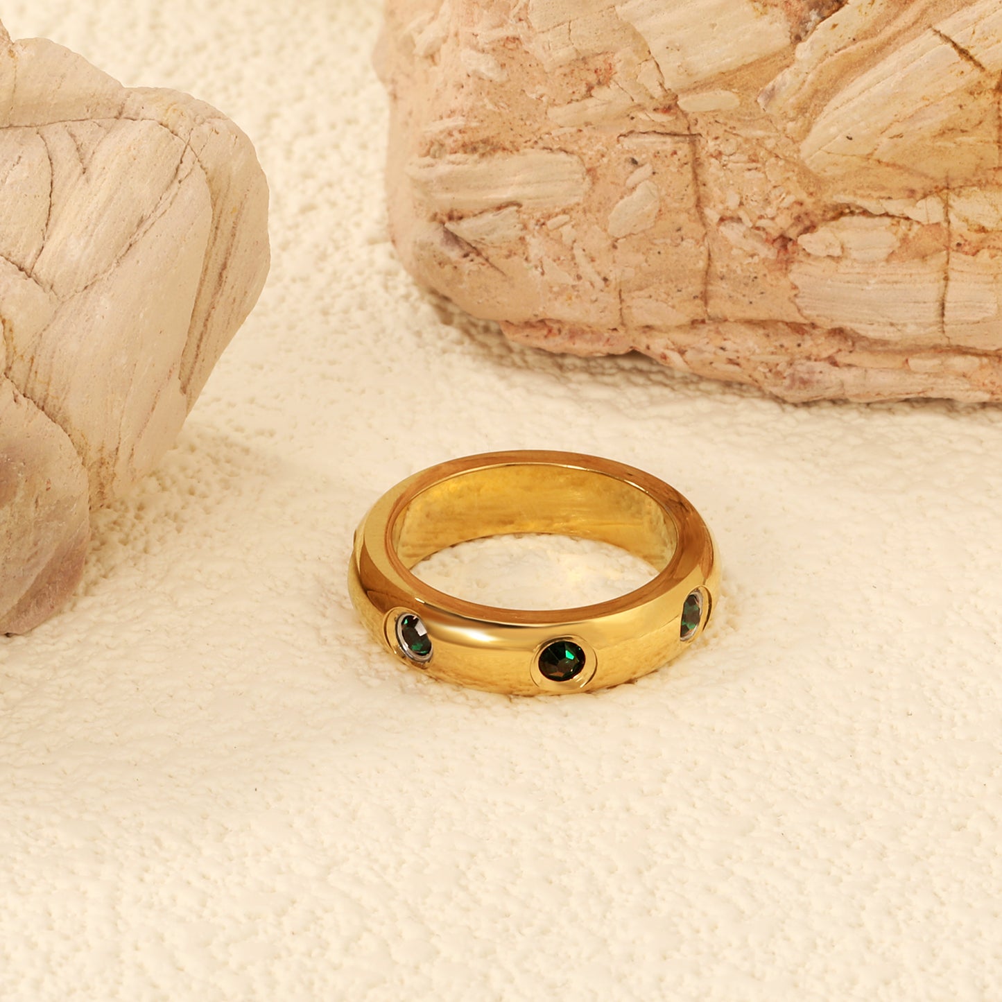 18K Gold Plated Premium Stainless Steel Finger Ring