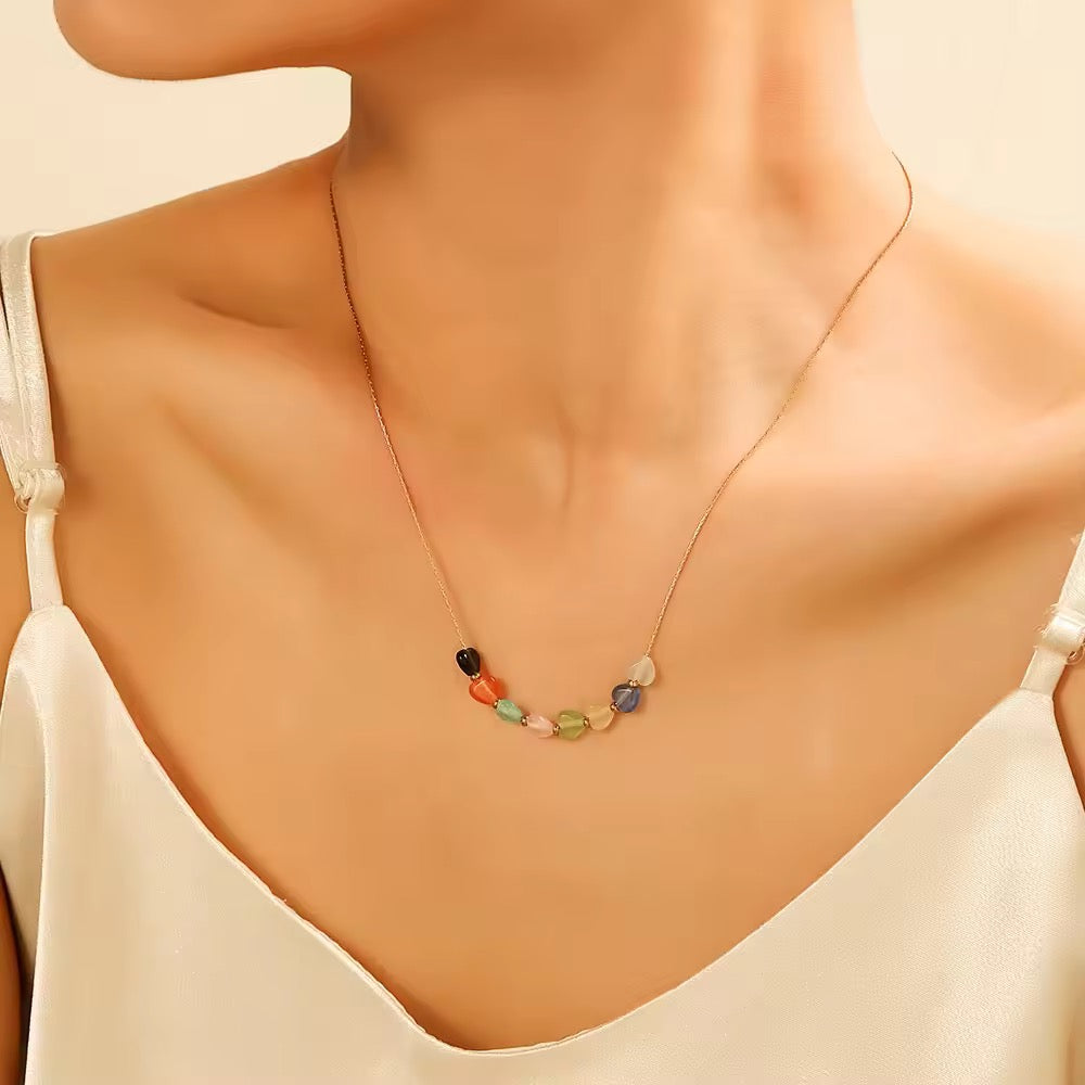Crystal Minimal Hearts Pendant