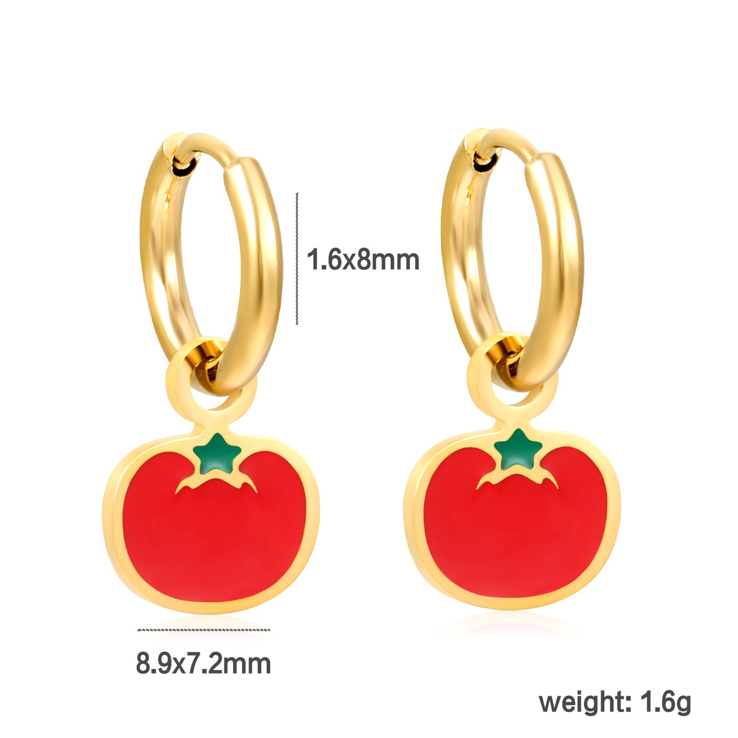 Tomato Charms Earrings