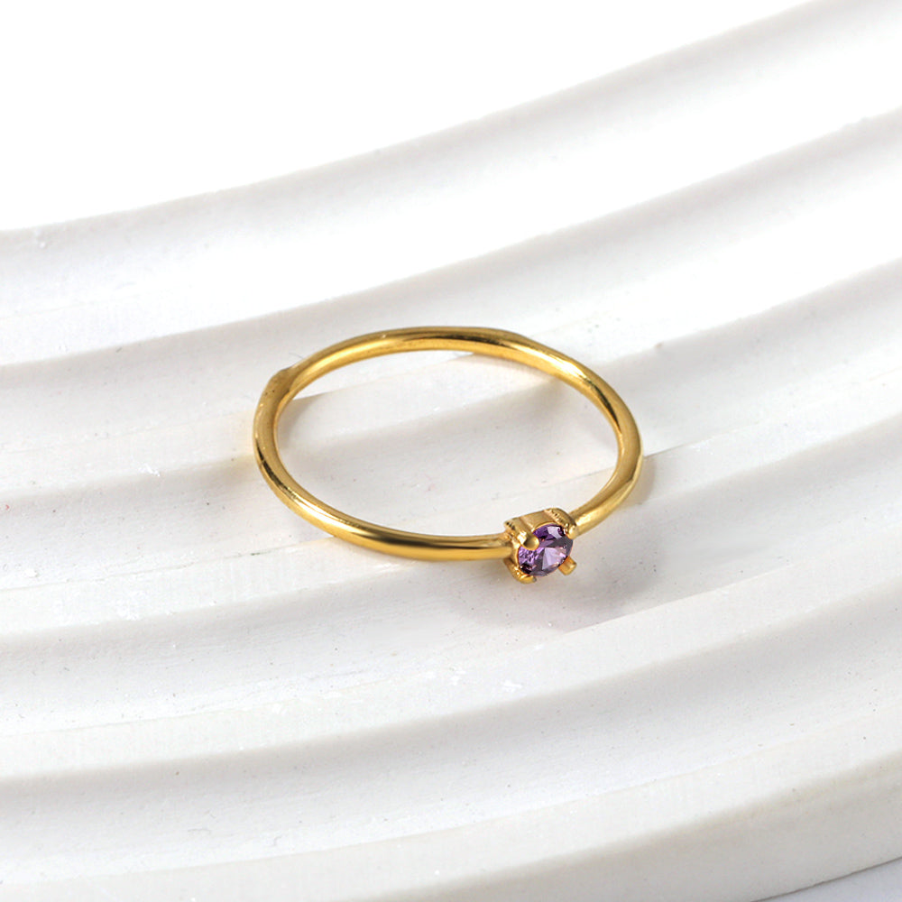 18K Gold Plated Premium Stainless Steel Finger Ring